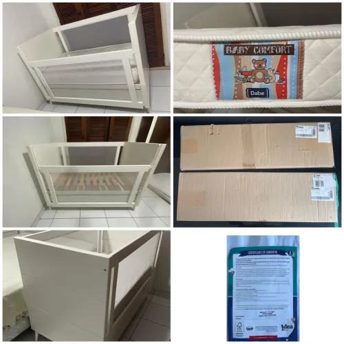 Berço de bebê em ótimo estado com colchao, ideal para o quarto do seu bebê