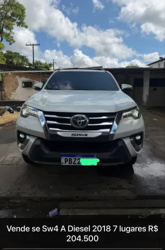 Toyota Hilux SW4 SRX 4X4 2.8 TDI 16V Dies. Aut. 2018