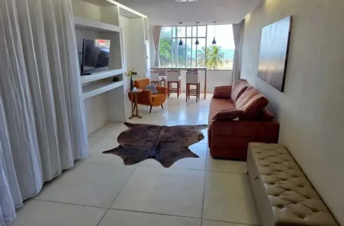 Apartamento mobiliado FRENTE MAR -12 mil AO TODO - 2 quartos