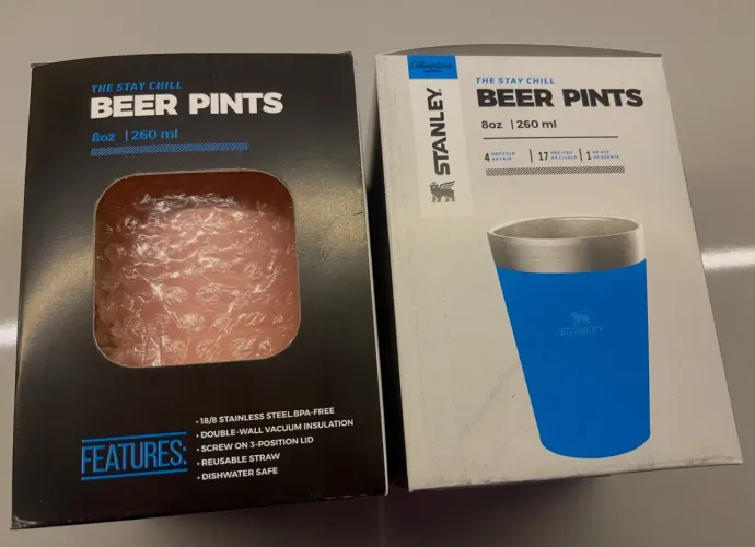 Copo térmico 260ml cor rosa claro