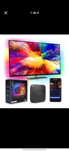 Led que muda de cor de acordo com o filme/para TV