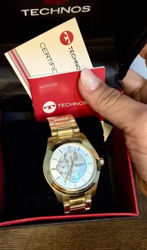 RELÓGIO TECHNOS ORIGINAL ELEGANCE / ST. MORITZ  NOVO E SEM USO 
