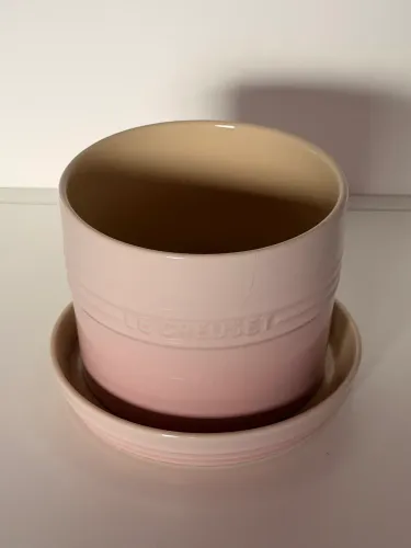 vaso para ervas le creuset shell pink