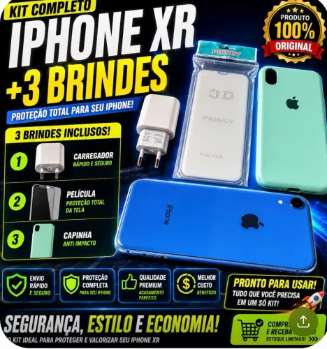 iPhone XR + 3 BRINDES