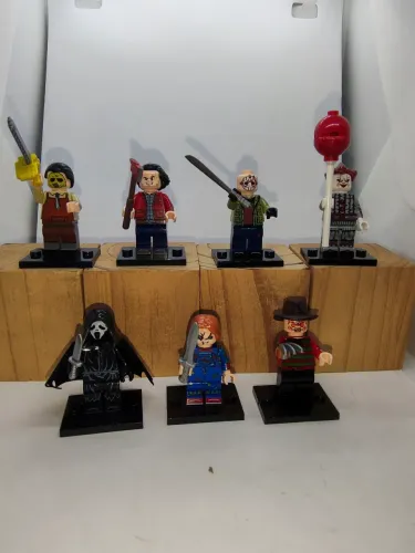 Lego terror Chucky pânico It Jason Freddy kit 7 personagens