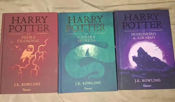 Livros Harry Potter volume 1 ao 3