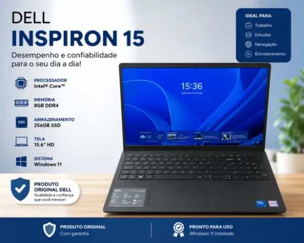Notebook Dell Inspiron I15-i3100-A15P NOVO NA CAIXA
