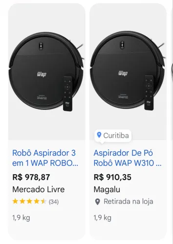 Robô aspirador wap