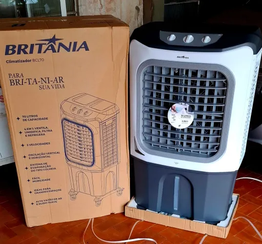 CLIMATIZADOR UMIDIFICADOR NOVO SEM USO TEM 8MESES D GARANTIA 