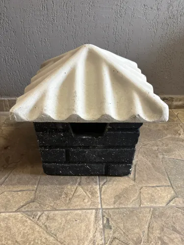 Chapéu e Castelo tijolinho para Churrasqueira