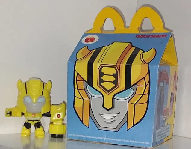 Boneco Bumblebee Transformers 2018 McLanche Feliz + Caixa Original - Novo / Colecionador.