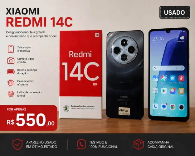 Xiamoi Redmi 14c usado em perfeito estado
