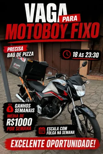 Vaga Motoboy fixo