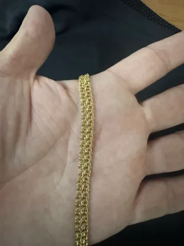 Pulseira de ouro masculina 10g