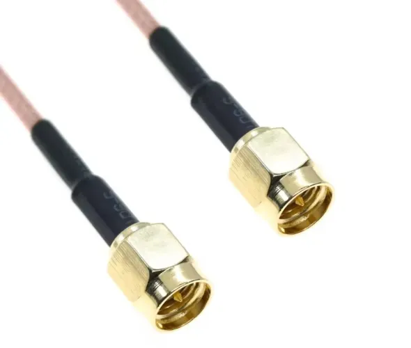 Cabo sma macho x sma macho 16 cm pitigail plug Jack rf rg316 