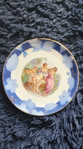 Prato Decorativo de Porcelana antiga Zappi