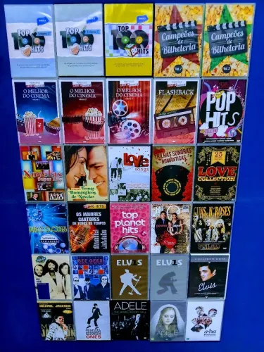 DVDs Originais Música Internacional 46 Peças 