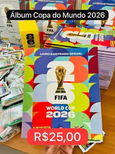 Álbum Copa Do Mundo 2026 a Pronta Entrega Novo Aceito Cartão