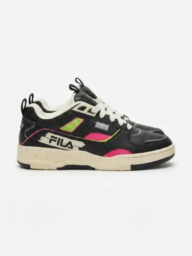 Tenis fila corda 36 preto e rosa (usado poucas vezes)