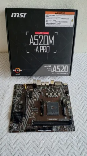 Placa mãe A520 MSI.
