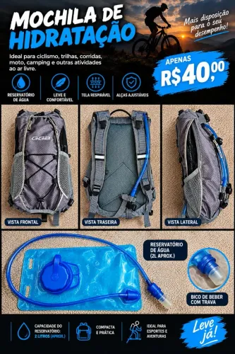 Mochila de hidratação 