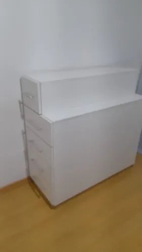 Cabeceira para Cama de Solteiro com 5 Gavetas
