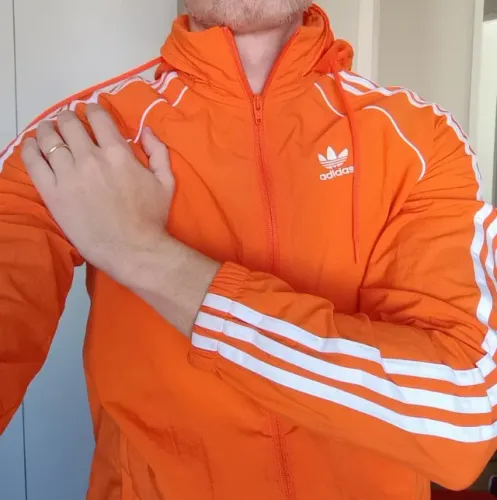Jaqueta Adidas Originals Corta Vento Laranja