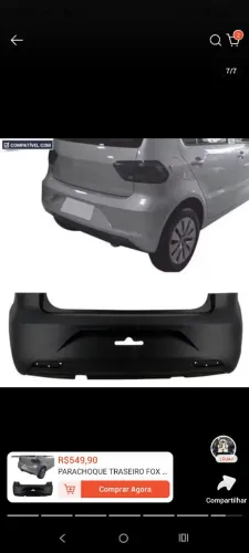 Para-choque traseiro Fox 14...