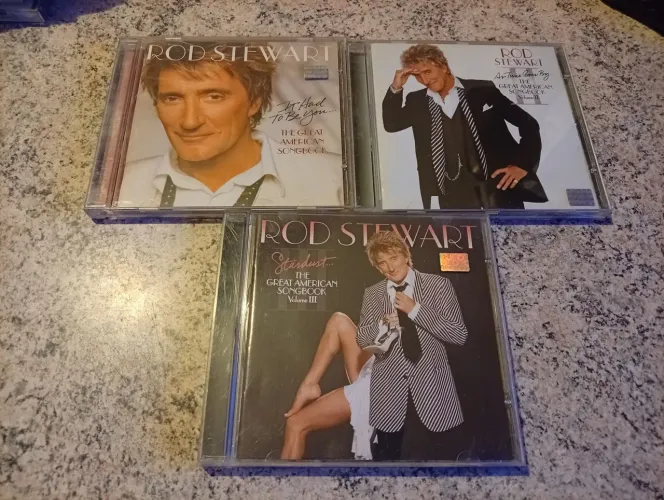 3 CDS Rod Stewart coleção The Great American Songbook