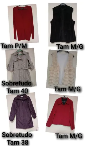 Jaquetas diversos consultar disponibilidade