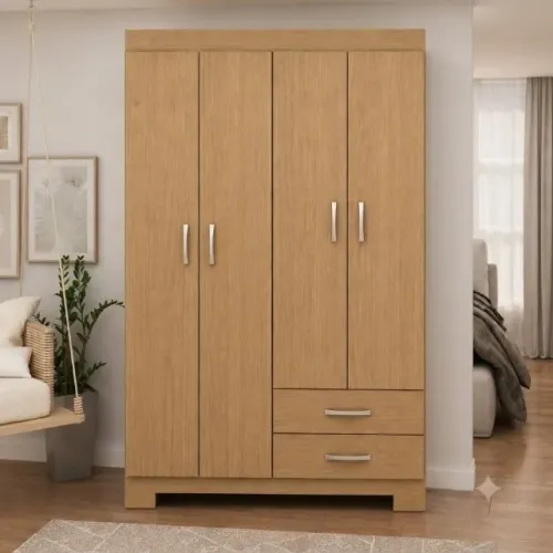 Guarda roupa de solteiro com 4 portas EM ESTOQUE