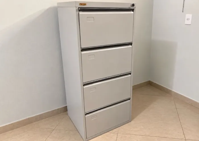 Arquivo de Aço para Escritório - 4 Gavetas