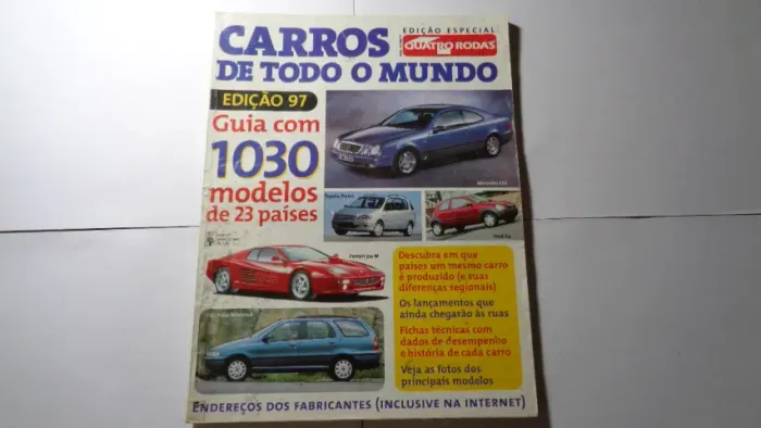 Quatro Rodas Especial Carros de Todo o Mundo 1997