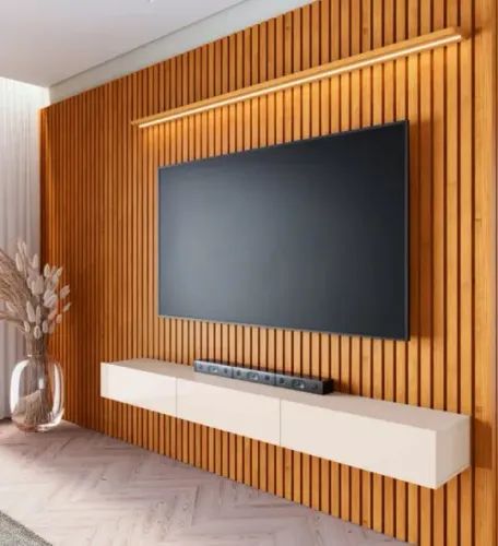 Home Painel de TV Ripado Prime Led 2.2M