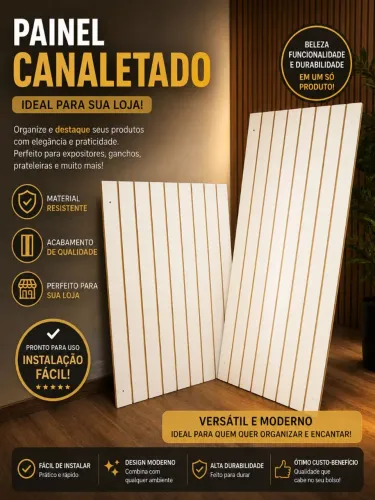 Painel canaletado usado