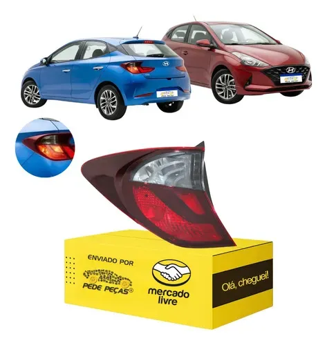 Lanterna Sinaleira Canto Hb20 Hatch 2020 2021 2022 Fume Le Esquerdo/motorista Fume