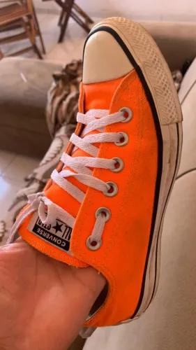  Tênis Converse All Star Laranja [Cano Baixo] - Tamanho 36
