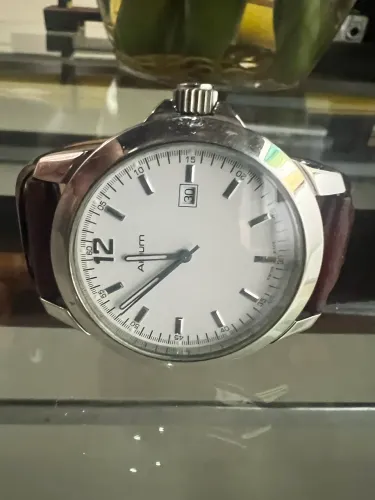 Relógio Akum Unisex Pulseira de Couro Marrom