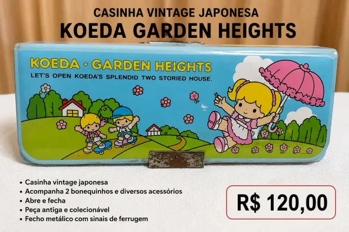 Casinha japonesa de briquedo final dos anos70/80