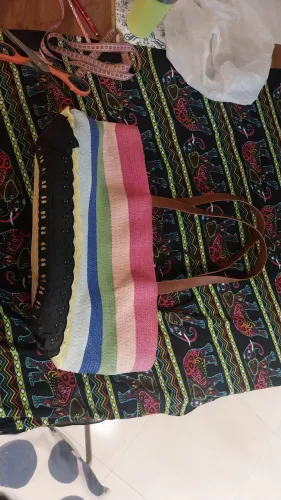 Bolsa de praia colorida linda!!