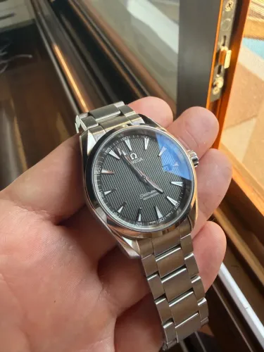 Relógio Omega Seamaster Aquaterra 38,5mm cinza