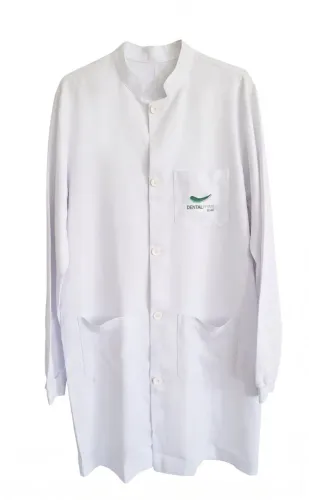 Jaleco Masculino Branco Gola Padre Manga Longa Tamanho M