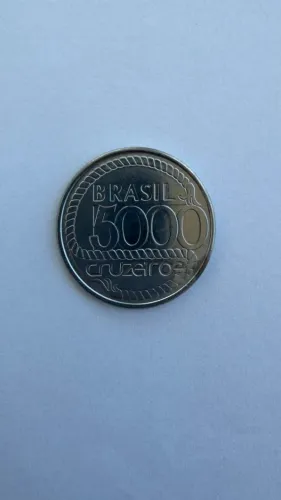 moeda comemorativa 5000 cruzeiros tiradentes 1992
