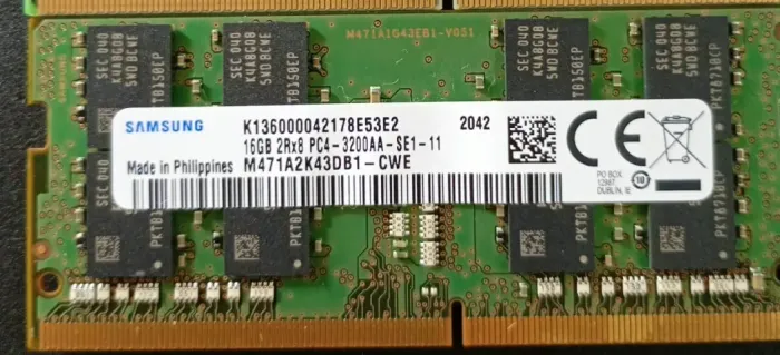 16GB 1Rx8 PC4-3200AA-SA2-11