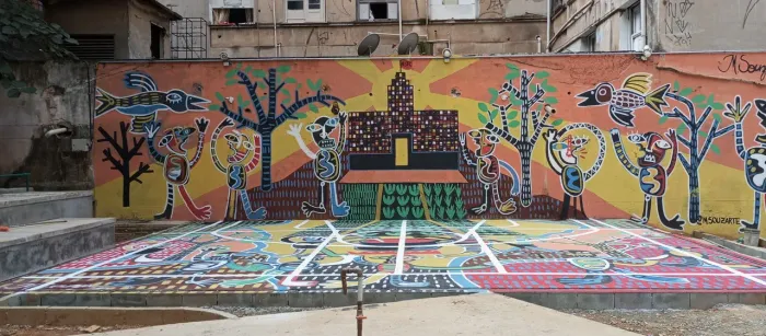 Arte mural estilo neo expressionismo