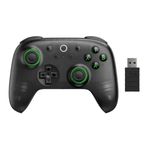 Controle 8bitdo Ultimate C Wireless/Sem fio Hall Effect Pc Android Steam Cor Preto - Novo