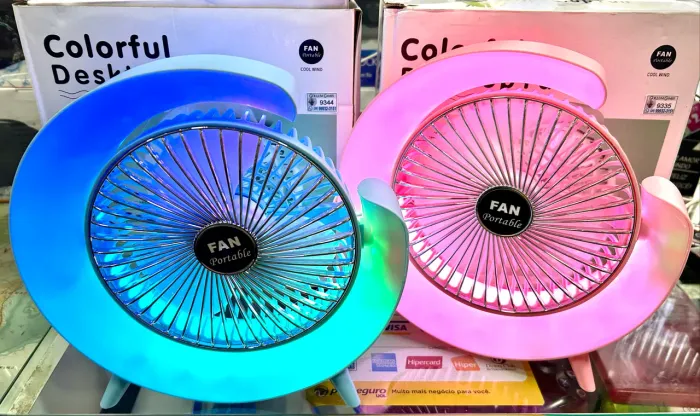 Mini Ventilador com Luminária !