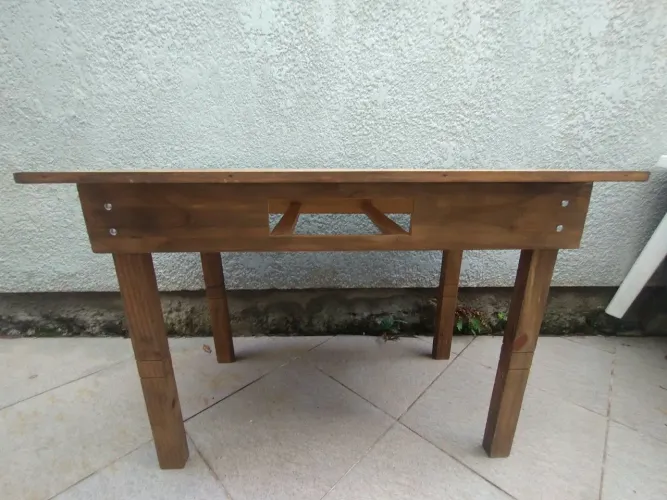 MESA RÚSTICA PARA DECORAÇÕES + UTENSÍLIOS