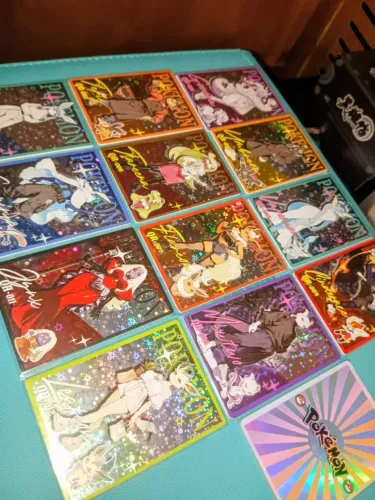 12 Cartas Raridade QR Coleção Chinesa Exclusiva, Pokémon Mengka 2 Completo (Eif Baby)