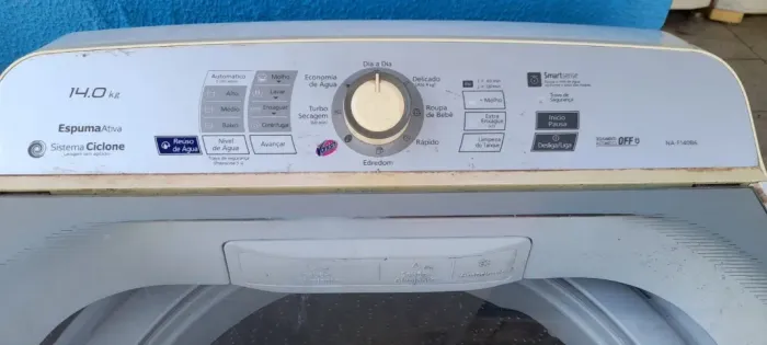 Maquina de Lavar Panasonic 14kg funcionando tudo